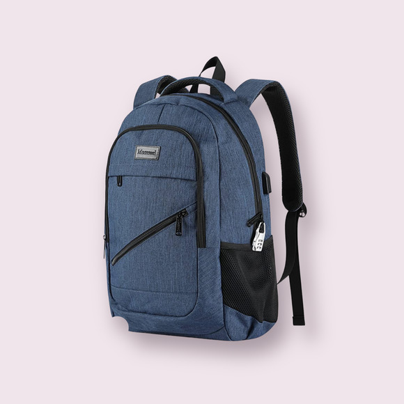 Mecrowd Handbags - NWOT Mecrowd Laptop Blue Backpack